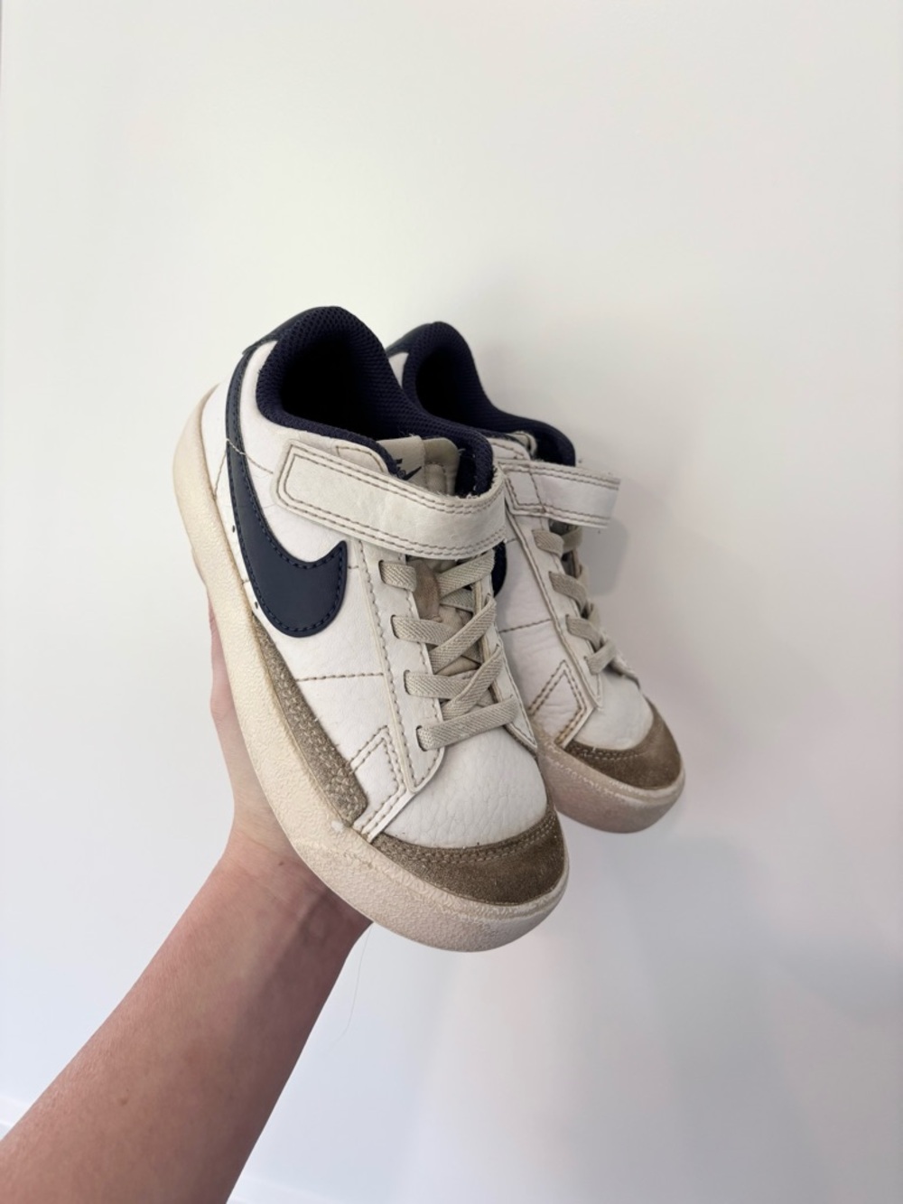 Nike Blazer Low 77 White Navy Boys Toddler 11C